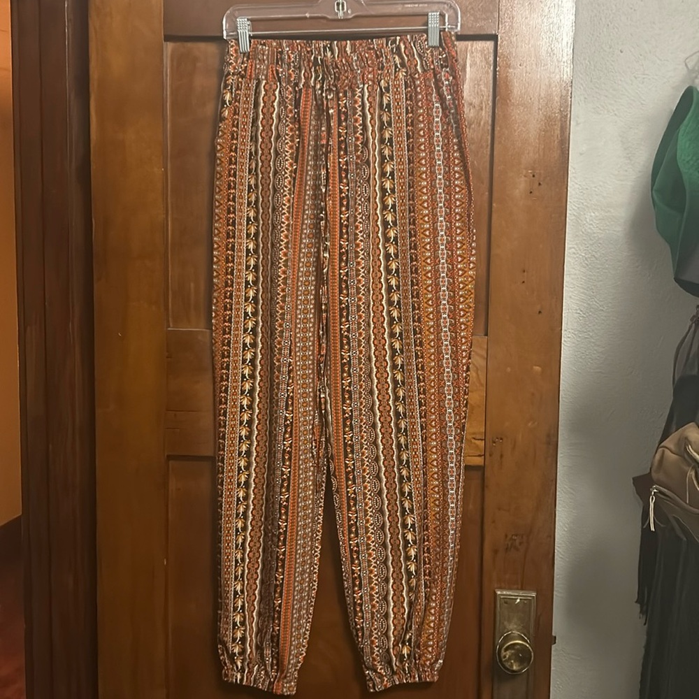 Orange boho pockets
